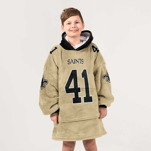 Kid A.K 41 New Orleans Football Unisex Blanket Hoodie