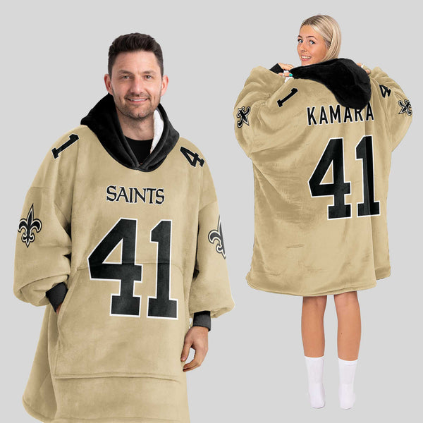 Adult A.K 41 New Orleans Football Unisex Blanket Hoodie