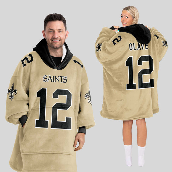 Adult C.O 12 New Orleans Football Unisex Blanket Hoodie