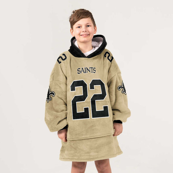 Kid R.S 22 New Orleans Football Unisex Blanket Hoodie