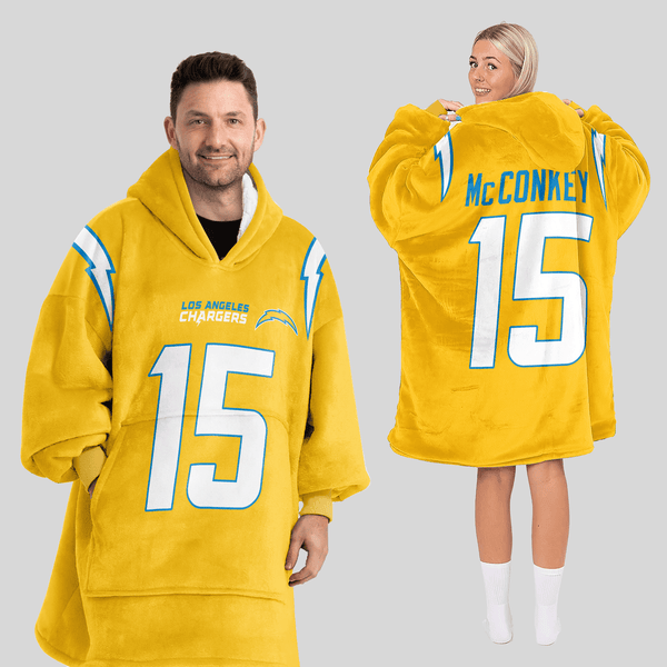 L.M 15 Los Angeles C Football Unisex Blanket Hoodie