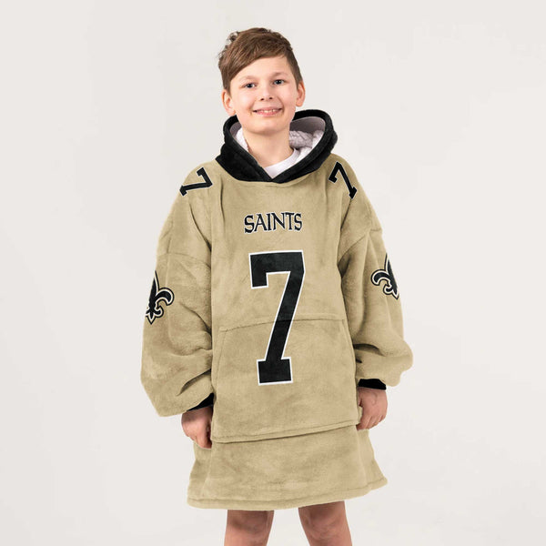 Kid T.H 7 New Orleans Football Unisex Blanket Hoodie