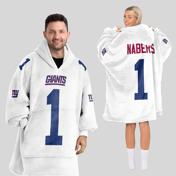 Adult M.N 1 New York G Football Unisex Blanket Hoodie