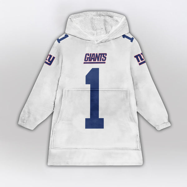 Adult M.N 1 New York G Football Unisex Blanket Hoodie