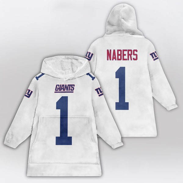 Adult M.N 1 New York G Football Unisex Blanket Hoodie