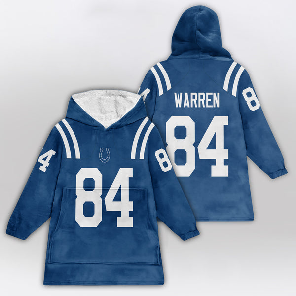 T.W 84 Indianapolis Football Unisex Blanket Hoodie