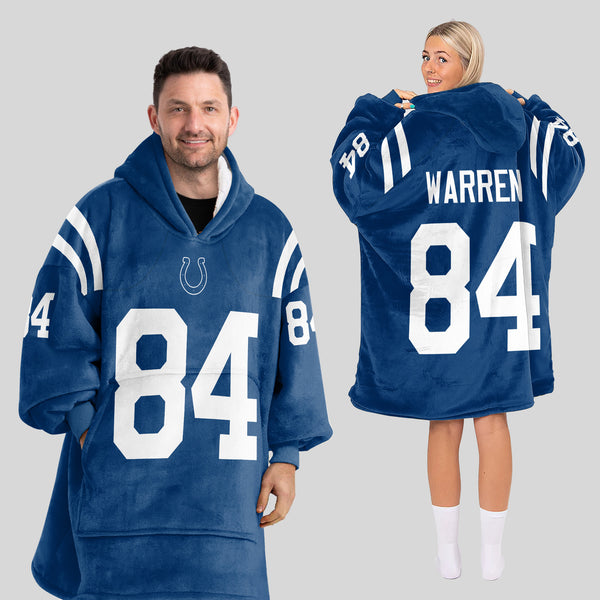 T.W 84 Indianapolis Football Unisex Blanket Hoodie