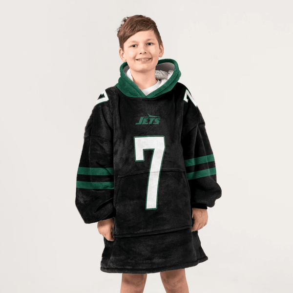 Kid J.F 7 New York J Football Unisex Blanket Hoodie