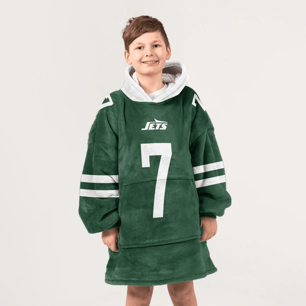 Kid J.F 7 New York J Football Unisex Blanket Hoodie