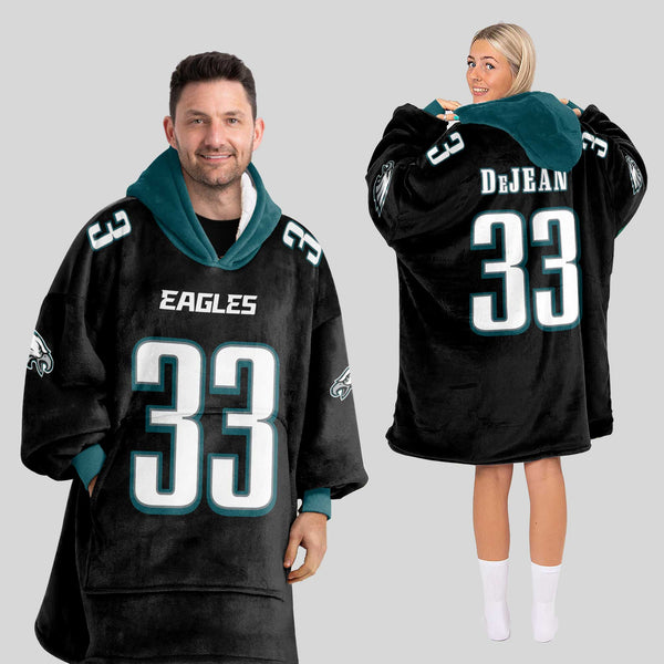 Adult C.D 33 Philadelphia Football Unisex Blanket Hoodie