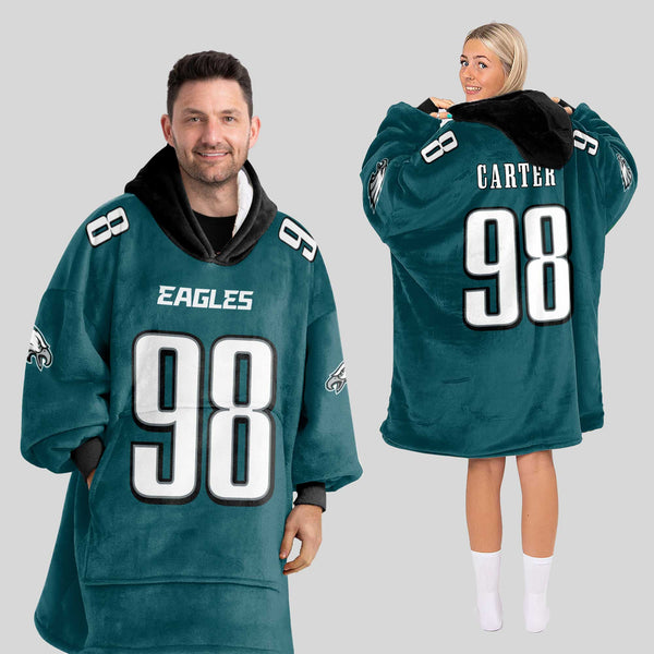 Adult J.C 98 Philadelphia Football Unisex Blanket Hoodie