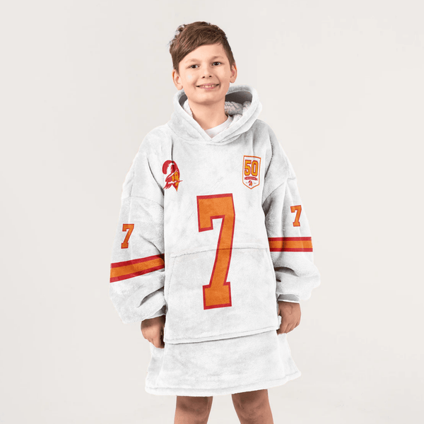 Kid B.I 7 Tampa Bay Football 50th Season Game Unisex Blanket Hoodie