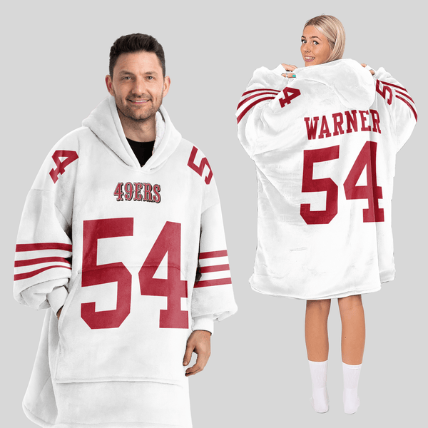 F.W 54 San Francisco Football Unisex Blanket Hoodie