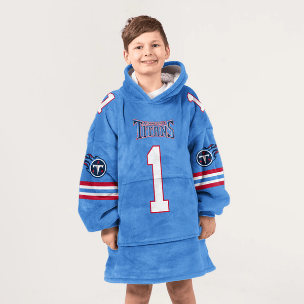 Kid C.W 1 Tennessee Football Unisex Blanket Hoodie