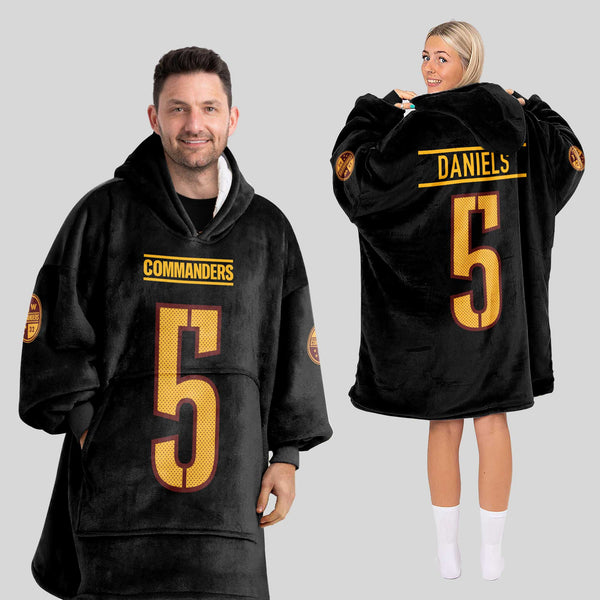Adult J.D 5 Washington Football Unisex Blanket Hoodie