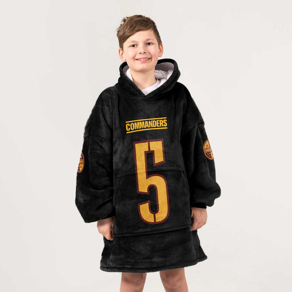 Kid J.D 5 Washington Football Unisex Blanket Hoodie