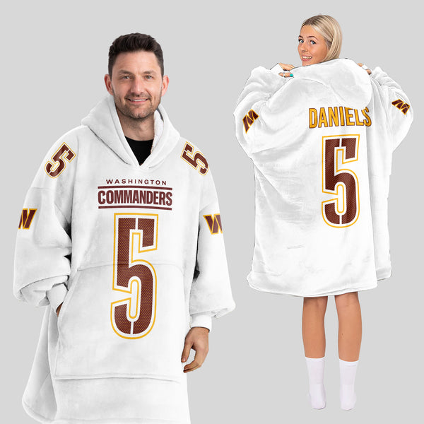 Adult J.D 5 Washington Football Unisex Blanket Hoodie
