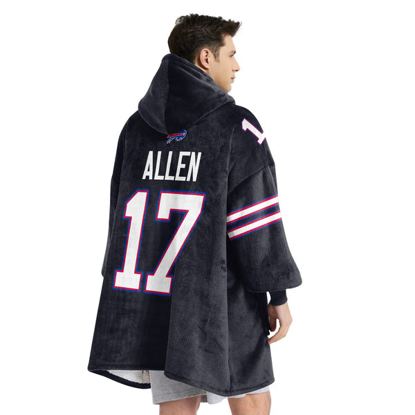 Captain J.A 17 Buffalo Football Unisex Blanket Hoodie