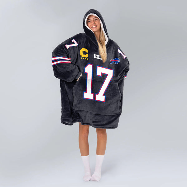 Captain J.A 17 Buffalo Football Unisex Blanket Hoodie