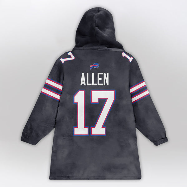 Captain J.A 17 Buffalo Football Unisex Blanket Hoodie