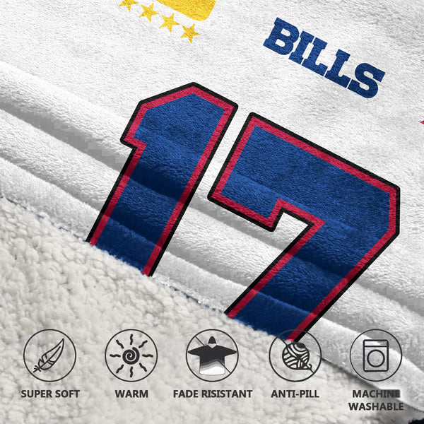 Mafia J.A 17 Buffalo Football Unisex Blanket Hoodie