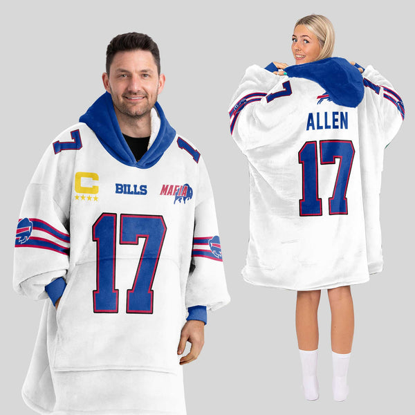 Mafia J.A 17 Buffalo Football Unisex Blanket Hoodie