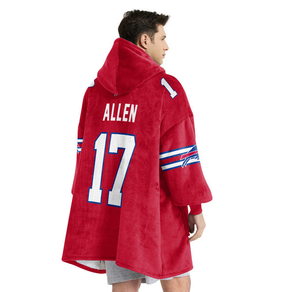 Mafia J.A 17 Buffalo Football Unisex Blanket Hoodie