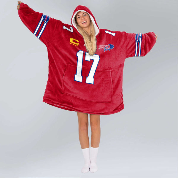 Mafia J.A 17 Buffalo Football Unisex Blanket Hoodie