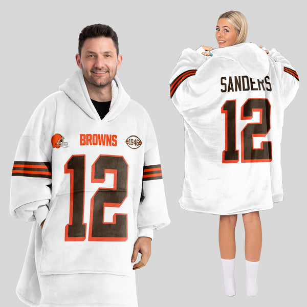 Adult S.S 12 Cleveland Football Unisex Blanket Hoodie
