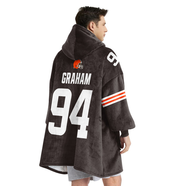 M.G 94 Cleveland Football Unisex Blanket Hoodie