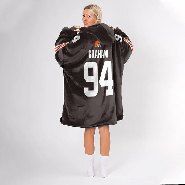 M.G 94 Cleveland Football Unisex Blanket Hoodie