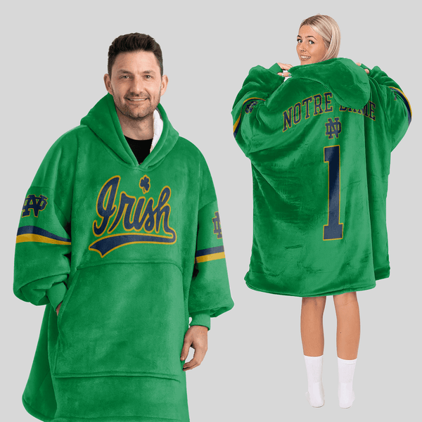 Adult 1 Football Unisex Blanket Hoodie