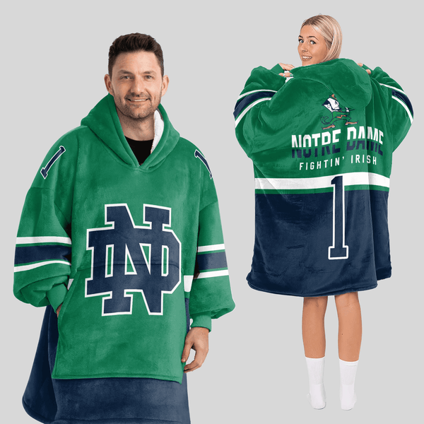Adult 1 Football Unisex Blanket Hoodie