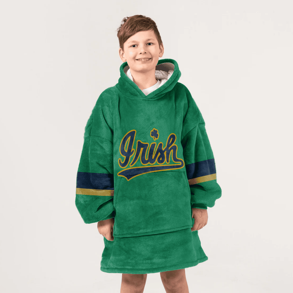 Kid 1 Football Unisex Blanket Hoodie