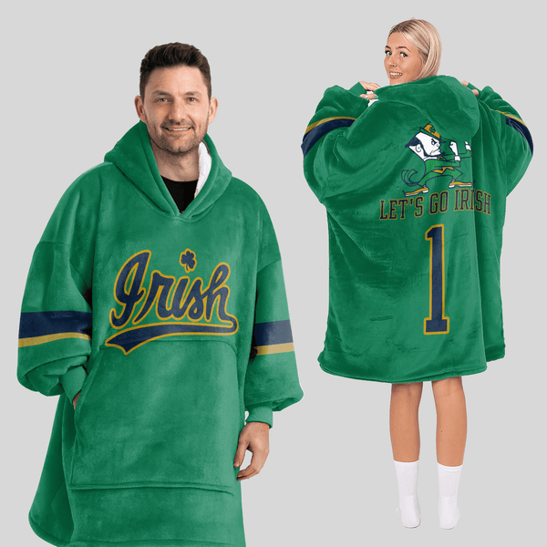 Adult 1 Football Unisex Blanket Hoodie