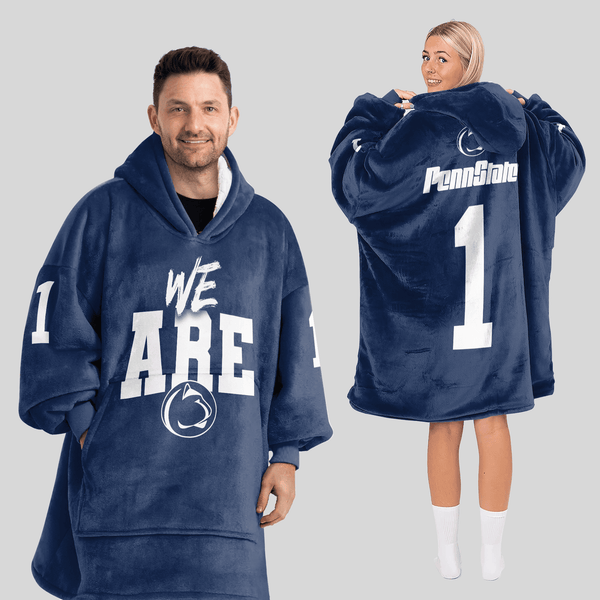Adult 1 Penn State Football Unisex Blanket Hoodie