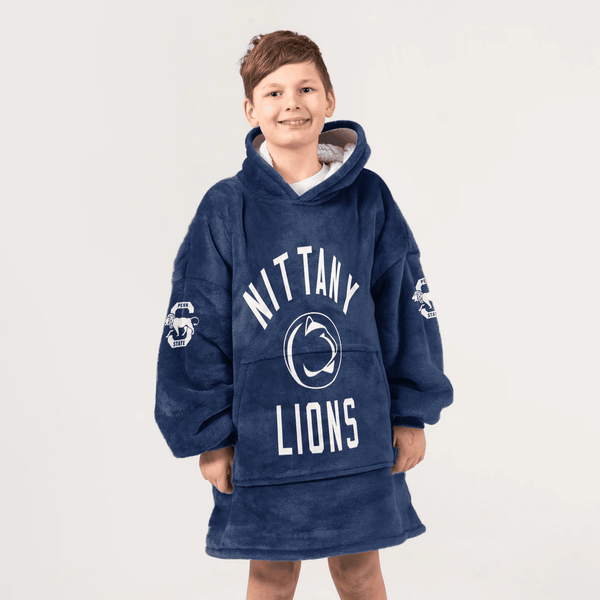 Kid 1 Penn State Football Unisex Blanket Hoodie