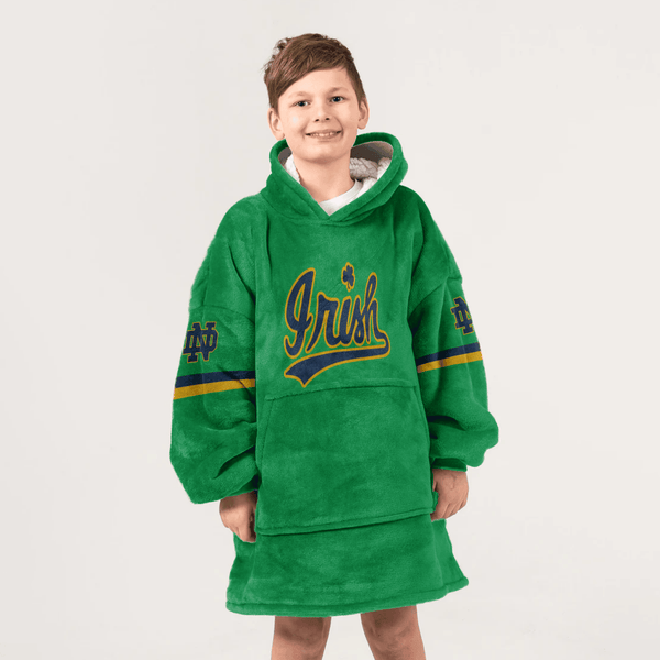 Kid 1 Football Unisex Blanket Hoodie