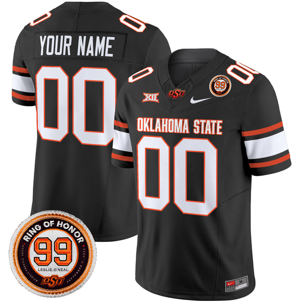Oklahoma State Cowboys 2025 Vapor Limited Custom Jersey - Leslie O'neal Patch - All Stitched