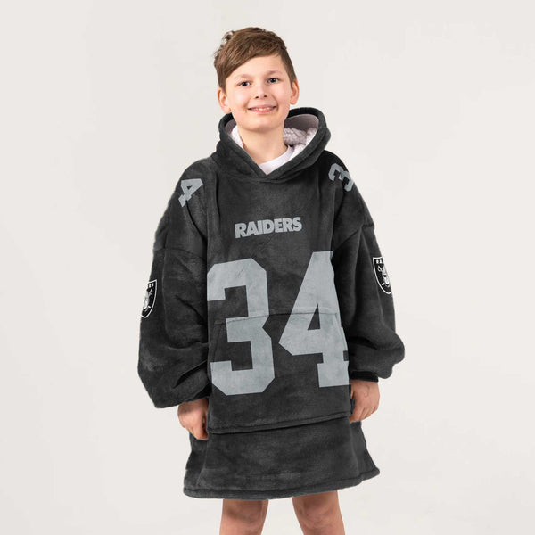 Kid B.J 34 Las Vegas Football Unisex Blanket Hoodie