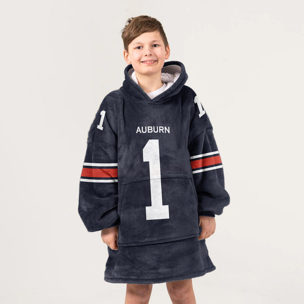 Kid #1 Auburn Football Unisex Blanket Hoodie
