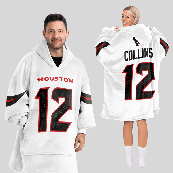 Adult N.C 12 Houston Football Unisex Blanket Hoodie