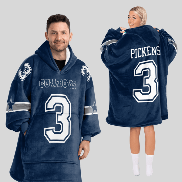 Adult G.P 3 Dalllas Football Unisex Blanket Hoodie