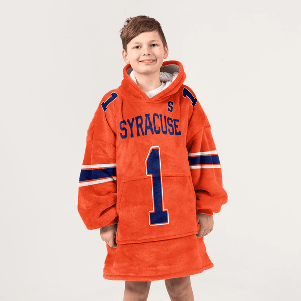 Kid #1 Syracuse Football Unisex Blanket Hoodie