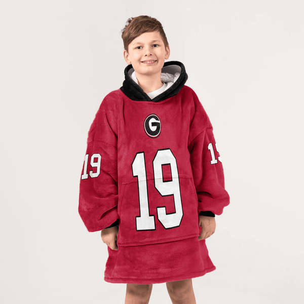 Kid B.B 19 Football Unisex Blanket Hoodie
