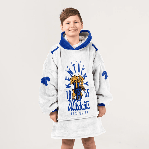 Kid #1 Football Unisex Blanket Hoodie