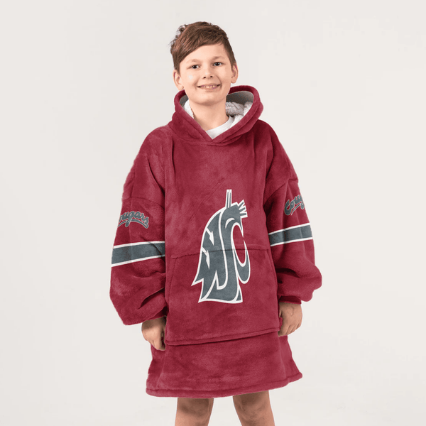 Kid #1 Washington State Football Unisex Blanket Hoodie