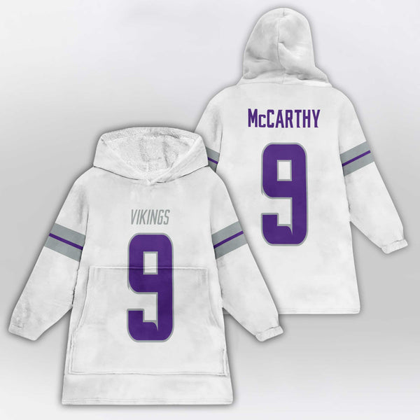 J.J.M 9 Minnesota Football Unisex Blanket Hoodie