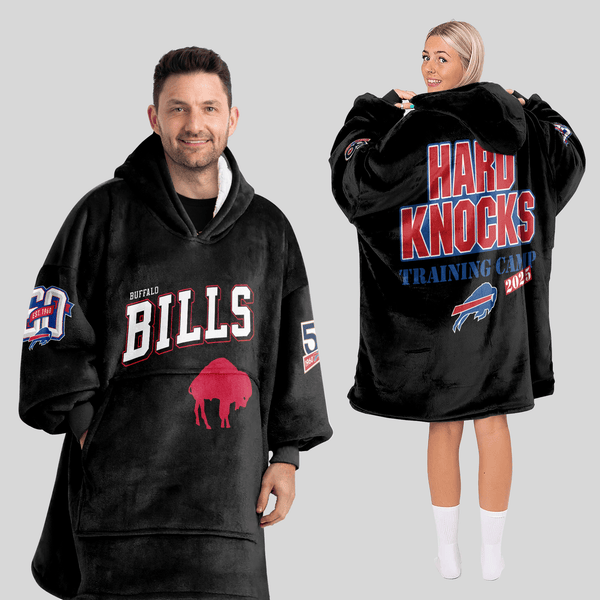 Adult Buffalo Football Unisex Blanket Hoodie