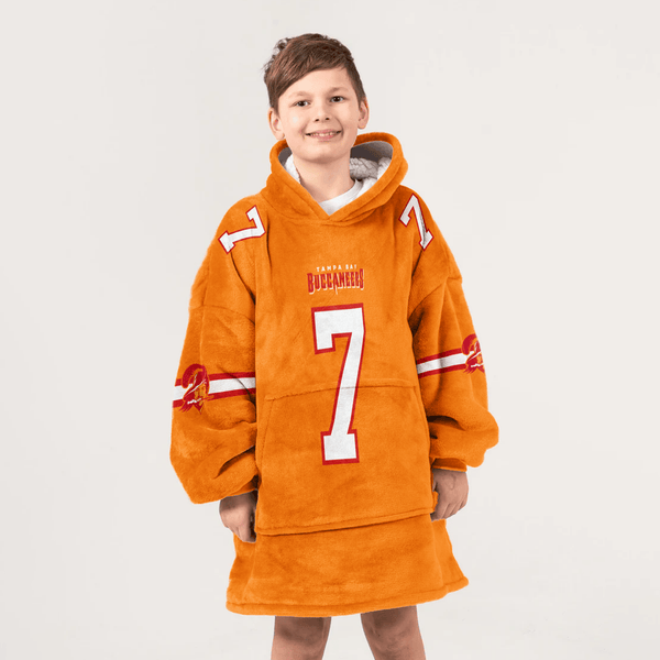 Kid B.I 7 Tampa Bay Football 50th Season Game Unisex Blanket Hoodie